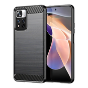 Futrola Carbon Shield TPU za Xiaomi Redmi Note 11 Pro/Poco X4 NFC - Crna KP15279