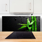 tulup.si Stenska plošča za kuhinjo Bamboo listi rastlin 125x50 cm