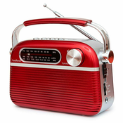 Prijenosni Bluetooth Radio Kooltech Crvena Vintage