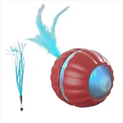 INF Interactive USB-C Rechargeable Pet Toy Ball - Motion & Touch Activated Cat Play Ball Red, (5000215049)