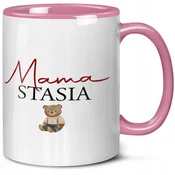 shumee DARILO ZA MATERINSKI DAN PERSONALIZIRANA ROZA SKODELICA Z OTROKOVIM IMENOM