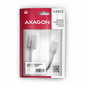 AXAGON <-> RUCM-AFAC, kabelski adapter USB-C (M) USB-A (F), 20 cm, USB 3.2 Gen 1, 3A, ALU