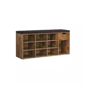 Songmics Klop za čevlje 30x104x48 cm rjav