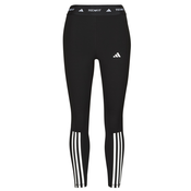 ADIDAS PERFORMANCE Sportske hlace TECHFIT 3-Stripes 7/8 crna / bijela