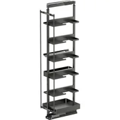 VS TAL Larder 5 Flex izvlek visoke omare Essentio Broom, ŠK 400 mm, lava, siva