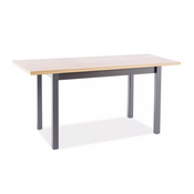 Miza Detroit 782 (Artisan hrast + Črna) Črna, Artisan hrast, 75x60x100cm, PodaljšanjePodaljšanje, Iverna plošča, MDF plošča