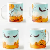 Keramicka šolja Halloween, 330ml, Višebojna