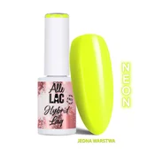 shumee Hibridni LED/UV gel lak rumene barve št. 4 neonski AlleLac hema/Di-hema Free 6 g