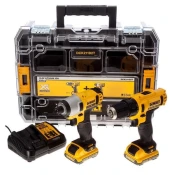 DeWALT DCK211D2T Komplet alkumaltorskog alata 10.8 V Liion