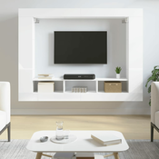 vidaXL TV ormarić sjajni bijeli 152 x 22 x 113 cm konstruirano drvo