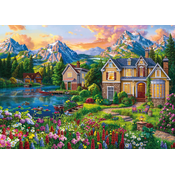 KS Games - Puzzle Prijetna hiša ob jezeru - 2 000 kosov