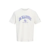 JACK & JONES Majica JORFREDERIKSBERG indigo/bela