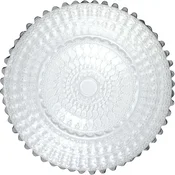 LE COQ Helios plitev krožnik, o: 335 mm, platinast, baročni rob (6 kos)