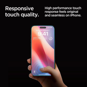 slomart Kaljeno steklo Spigen Glas.tR EZ Fit Privacy za iPhone 16 Pro Max/17 Pro Max - 2 kosa.