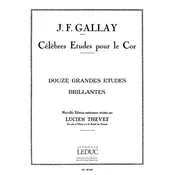 GALLAY:DOUZE (12) GRANDES ETUDES BRILLANTES OP.43 HORN