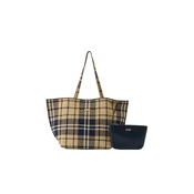 Barbour Nakupovalna torba Layla bež/mornarska/kapučino/temno rjava