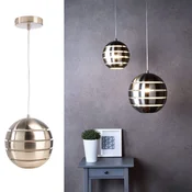 Planetitaly E27 LED viseča svetilka Moderna viseča svetilka jeklena krogla lučka pisarna kuhinja bar restavracija 230V, (20561560)