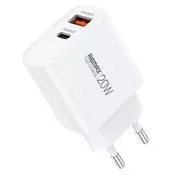 Remax Strujni Fast punjac Kiddy 1xUSB 3.0+1xTIP C 20W RP-U120, beli ( 811 )