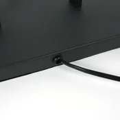 Steinhauer Stojna svetilka Stang, črna/platno v barvi blata, višina 160 cm, E27 - Dnevna soba/jedilnica - Sodobni - črna, blato - Kovina
