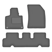 Velur grafitne avto preproge za: Citroen C4 Spacetourer enoprostorec (2013-2018)