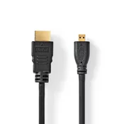HDMI Kabel s Ethernet-om | HDMI M – HDMI Micro M | 1.5 m | Crni | NEDIS