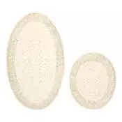 Lessentiel Maison Set 2 prostirke za kupatilo Krem