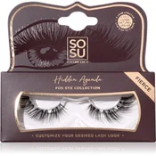 SOSU Cosmetics Hidden Agenda Fox Eye Collection umetne trepalnice odtenek Fierce 1 kos