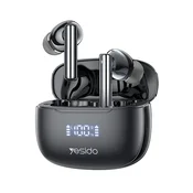 Bluetooth slušalke Yesido TWS23 BT 5.3 z ANC, Super Bass in 300mAh - črne
