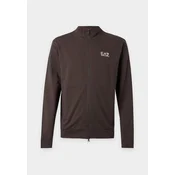 EA7 Emporio Armani Jopa na zadrgo čokolada