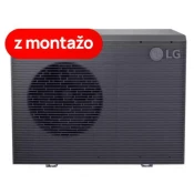 LG toplotna črpalka Monoblok Silence Supreme R32 S II – BLACK HM091MRS.UA40 Therma V. 9kW (model 2025/26) + montaža