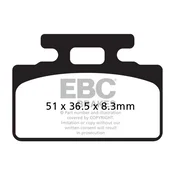 Klocki hamulcowe EBC SFA151 skuterowe (kpl. na 1 tarcze)