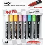 Darwi Marbel Set flomastrov 2 mm Light 8 Kosov