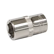 Silverline Ključ vtičnice 15 mm 1/2 HEX kratka srebrna črta