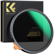 K&F 52MM Variable ND Filter True Color ND2-ND32 with 28 Layers of Anti-reflection Green Film Waterpr