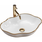 Umivalnik Rea Pearl Gold Edge