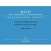 BACH J.S.: 8 LITTLE PRELUDES AND FUGUES
