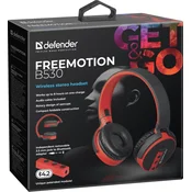 Defender FreeMotion B530 bežične slušalice, crno-crvena