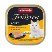 Animonda ANIMONDA Vom Feinsten Mokra hrana za odrasle mačke, puran, govedina in korenček, 100g