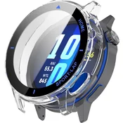 GS Ovitek 2 v 1 + kaljeno steklo za Huawei Watch GT Runner 2, prozoren/moder