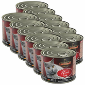 Konzerva mačje hrane Leonardo, govedina 12x200 g