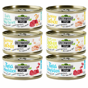 Miješano probno pakiranje Greenwoods Delight 6 x 70 g - Miješano pakiranje: 4 vrste