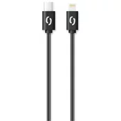 Aligator Podatkovni kabel POWER 3A, USB-C/bliskovito črn