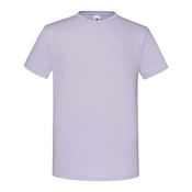 Lavender Mens Combed Cotton T-shirt Iconic Sleeve Fruit of the Loom