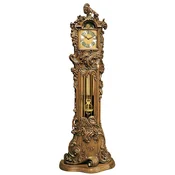 Casa Padrino luxury baroque grandfather clock brown/gold - Magnificent solid wood pendulum clock in baroque style - Baroque interior - Baroque grandfather clocks - Made in Italy