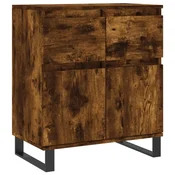 Vidaxl Komoda dimljeni hrast 60x35x70 cm inženirski les