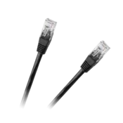 slomart Patch kabel UTP 8c WTYK-WTYK 0,5m CCA črn cat.6e