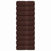 vidaXL vidaXL Brisače 10 kos rjava 30x30 cm 360 g/m2 100% bombaž, (21822752)