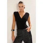 Trendyol Black V Neck Knitted
