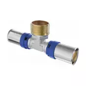 Mexen PEX-P T spojka stiskalna, stisnjena PEX 20 x 3/4 GZ x 20 - W97133-2034M20-00
