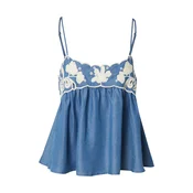 OBJECT Top OBJElla moder denim/bela